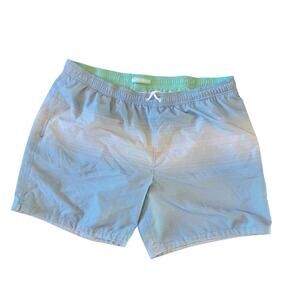 Bonobos Blue Stripe Swim Trunks XXL Men's Swim Shorts